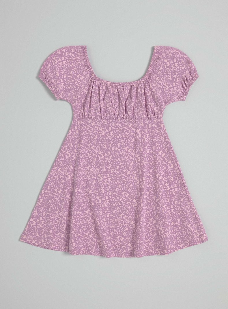 Vestido Manga Globo, Estampado-3