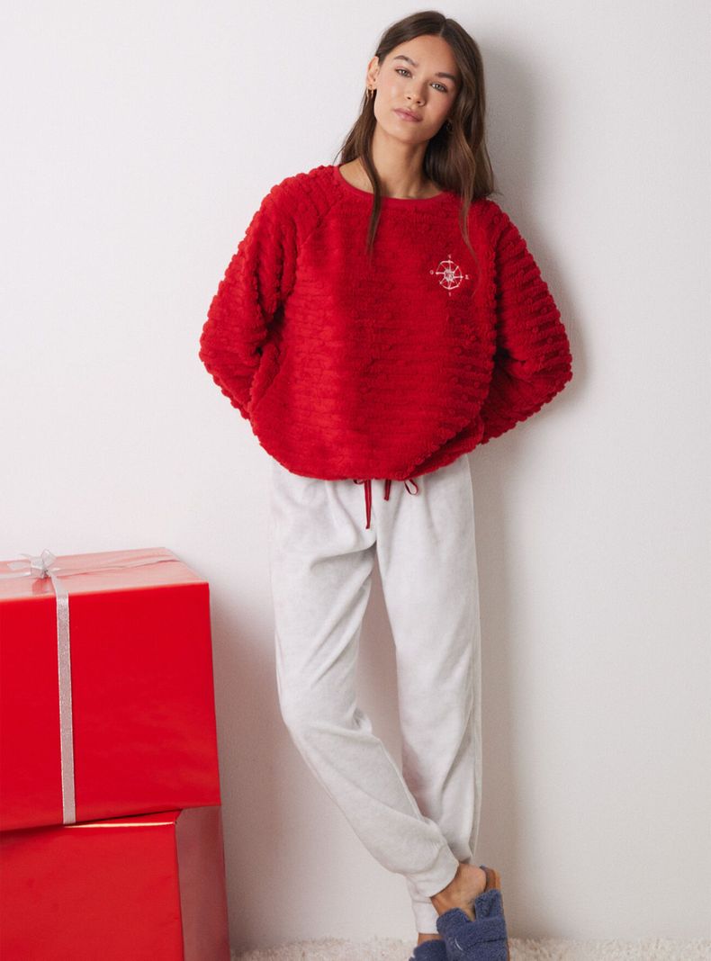 Pijama Largo Pelo y Polar Fleece-0