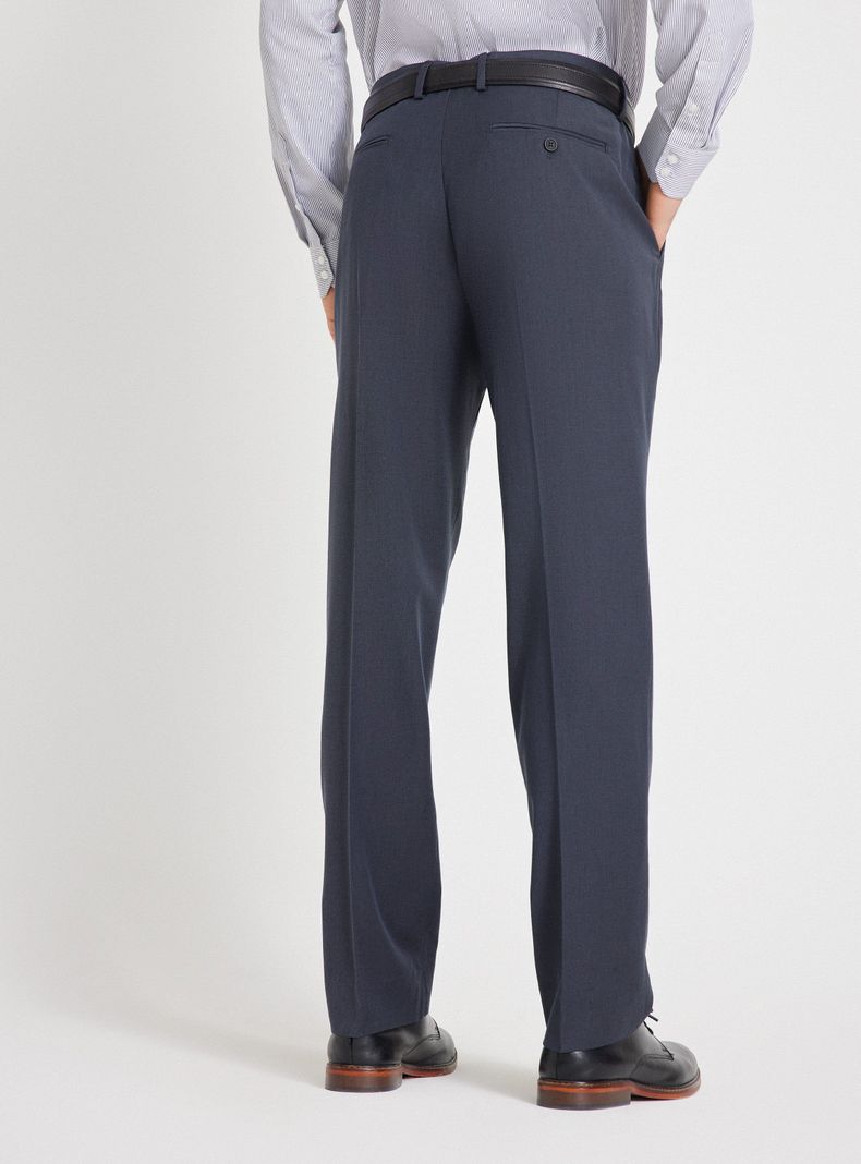 Pantalón de Vestir Lana Poliéster Color-1