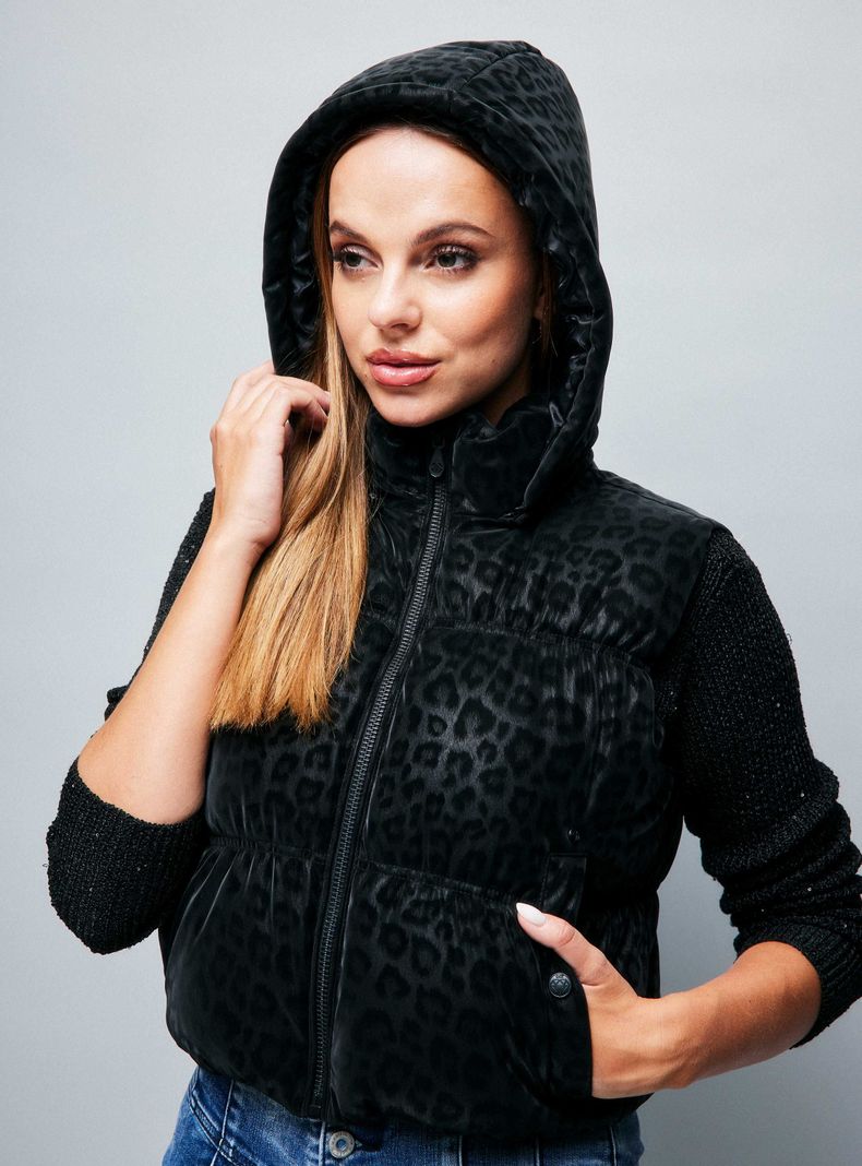 Parka Puffa Corta Animal Print-2