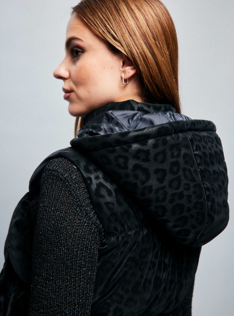 Parka Puffa Corta Animal Print-3