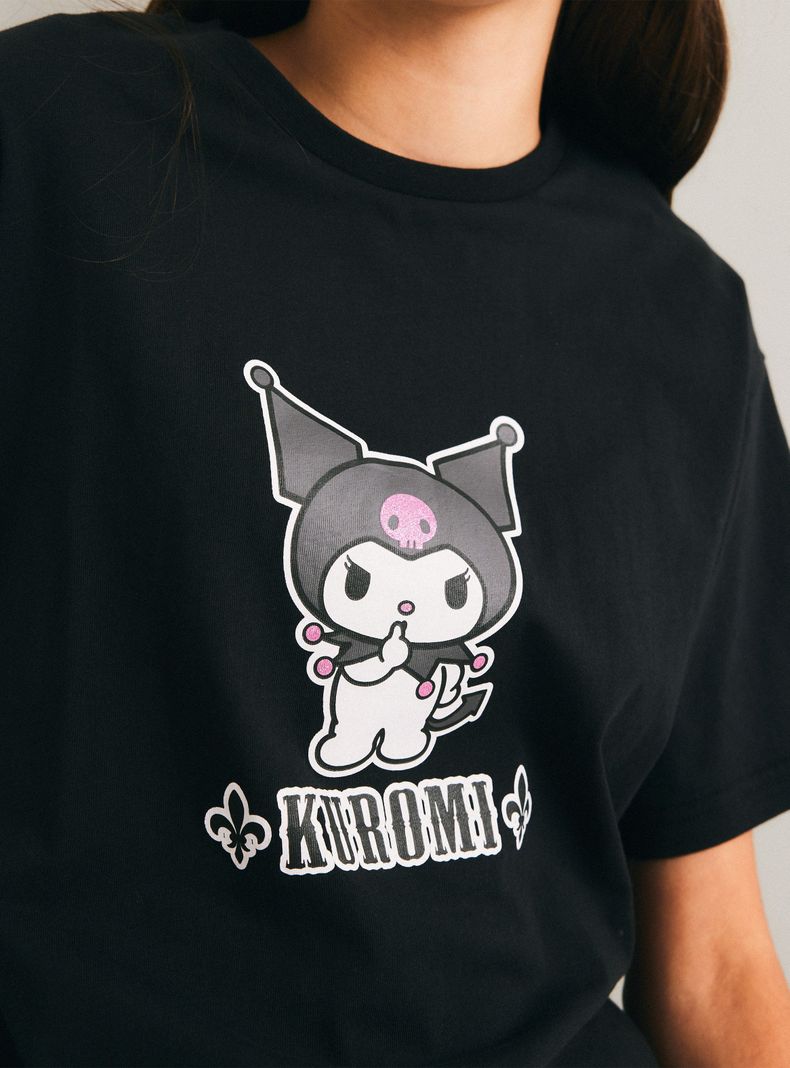 Polera Manga Corta con Print Licencia-1