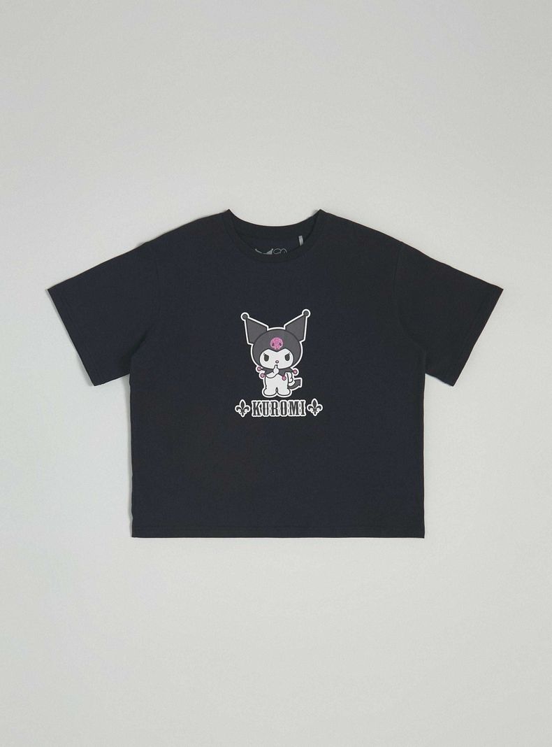 Polera Manga Corta con Print Licencia-2