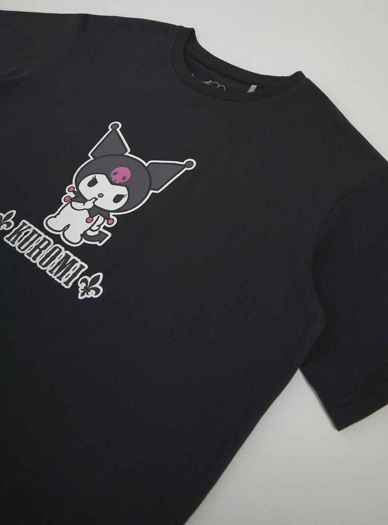 Polera Manga Corta con Print Licencia-4