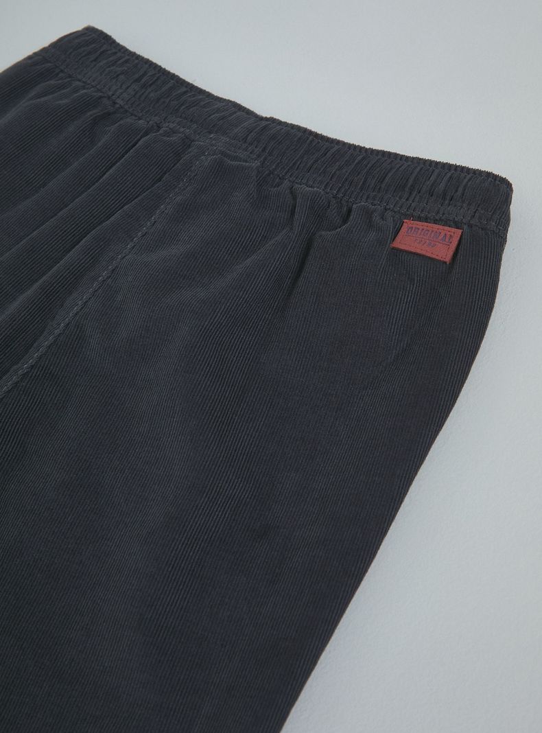 Pantalón Comfort de Cotelé Forrado en Algodón-1
