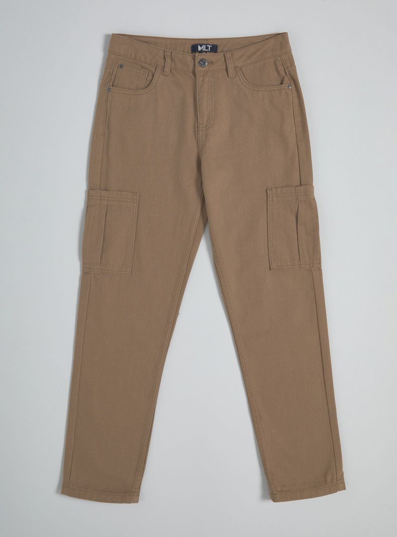 Pantalón de Twill con Bolsillos Cargo-2