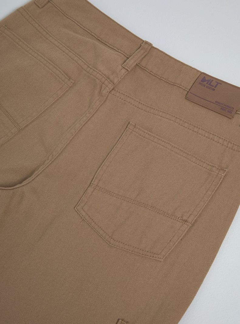 Pantalón de Twill con Bolsillos Cargo-4