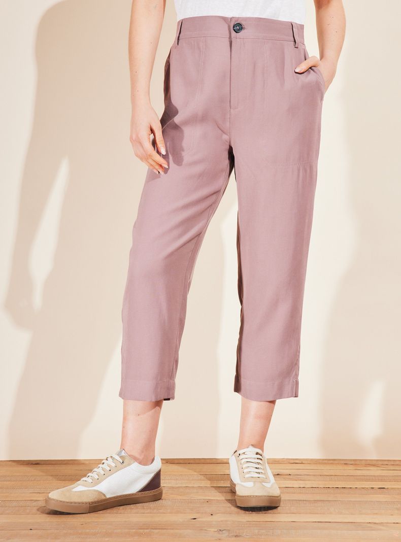 Pantalón Capri de Tencel-0