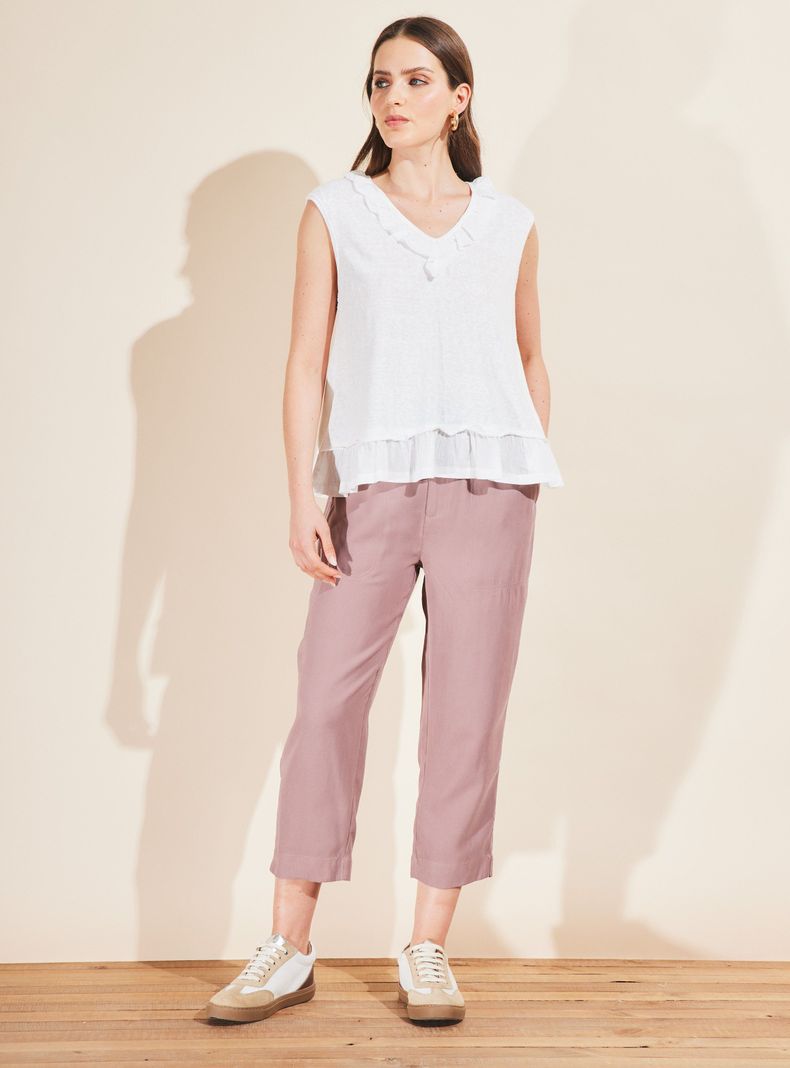 Pantalón Capri de Tencel-4
