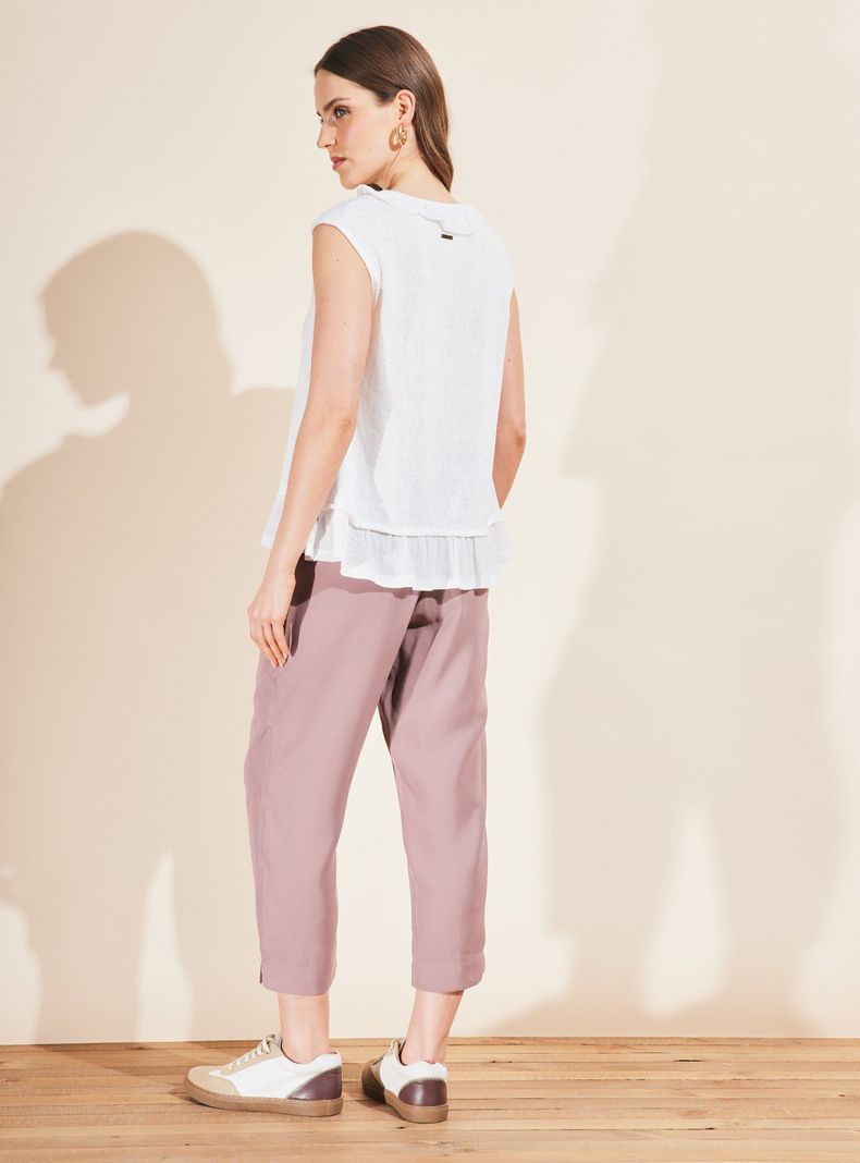 Pantalón Capri de Tencel-5