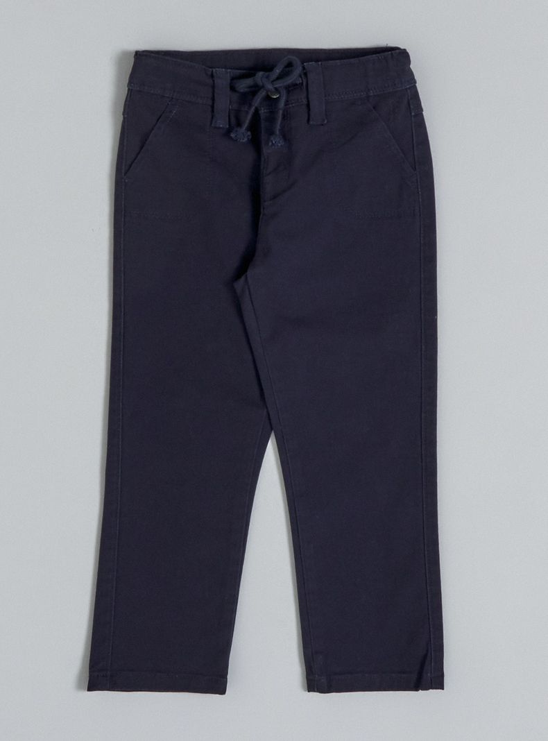 Jeans Pantalón con Elásticos y Bolsillos-0
