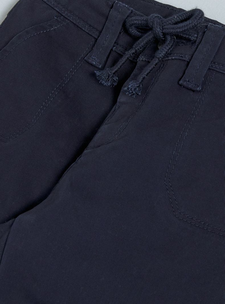 Jeans Pantalón con Elásticos y Bolsillos-2