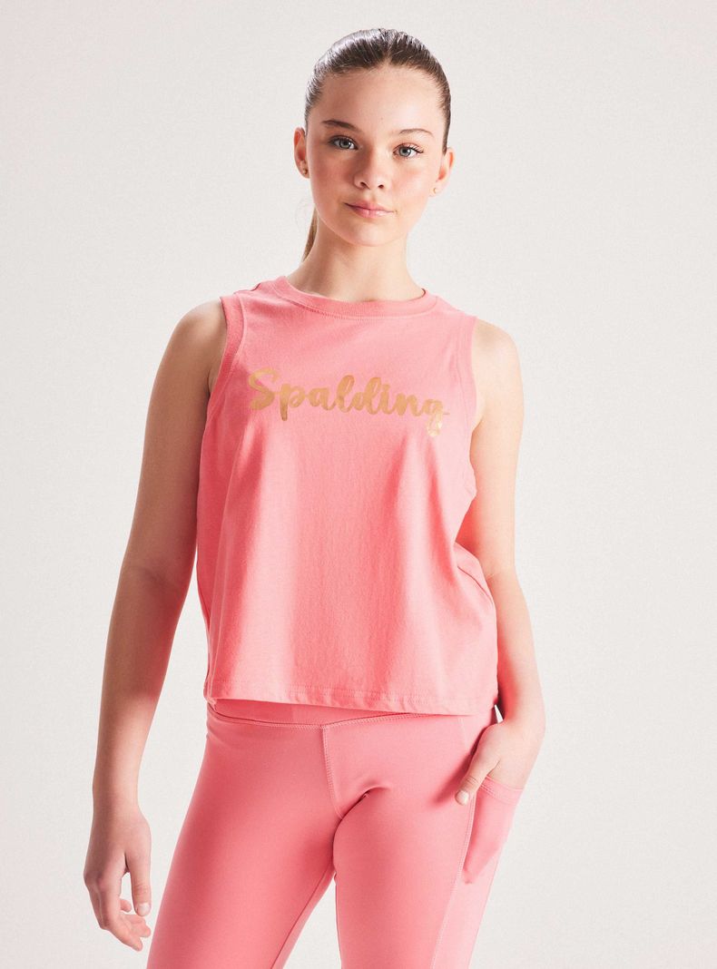 Polera Crop Manga Rib