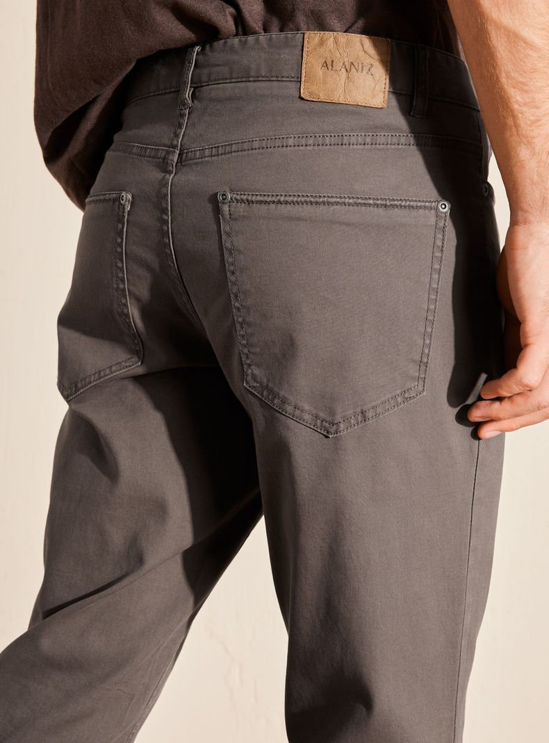 Pantalón de Cinco Bolsillos Slim-3