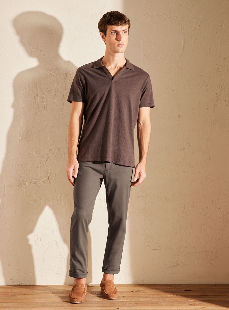 Pantalón de Cinco Bolsillos Slim-4