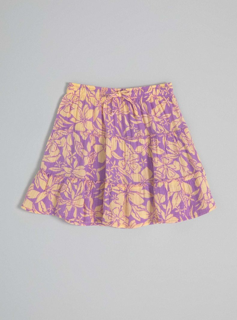 Falda Estampada, Muselina Algodón-2