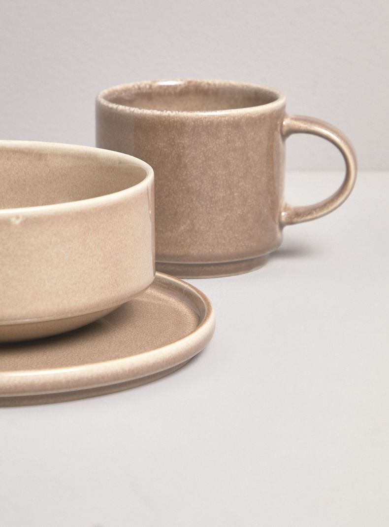 Set de Loza 24 Piezas Beige-2