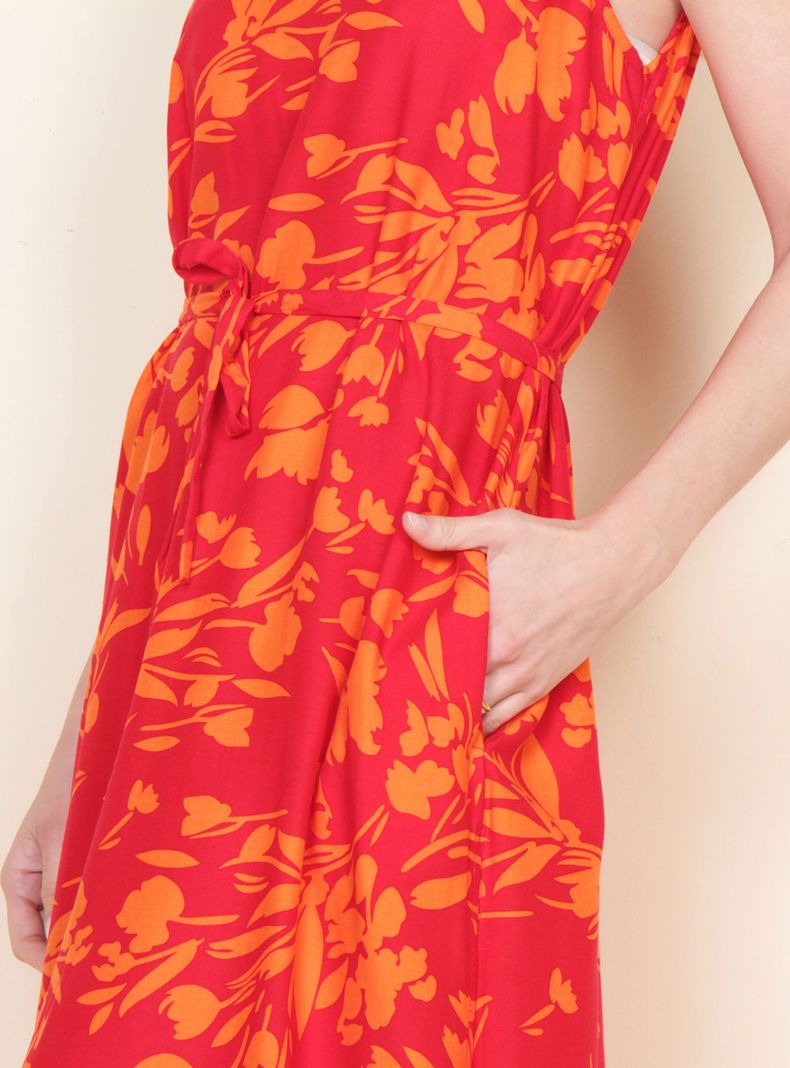 Vestido sin Manga Estampado-4