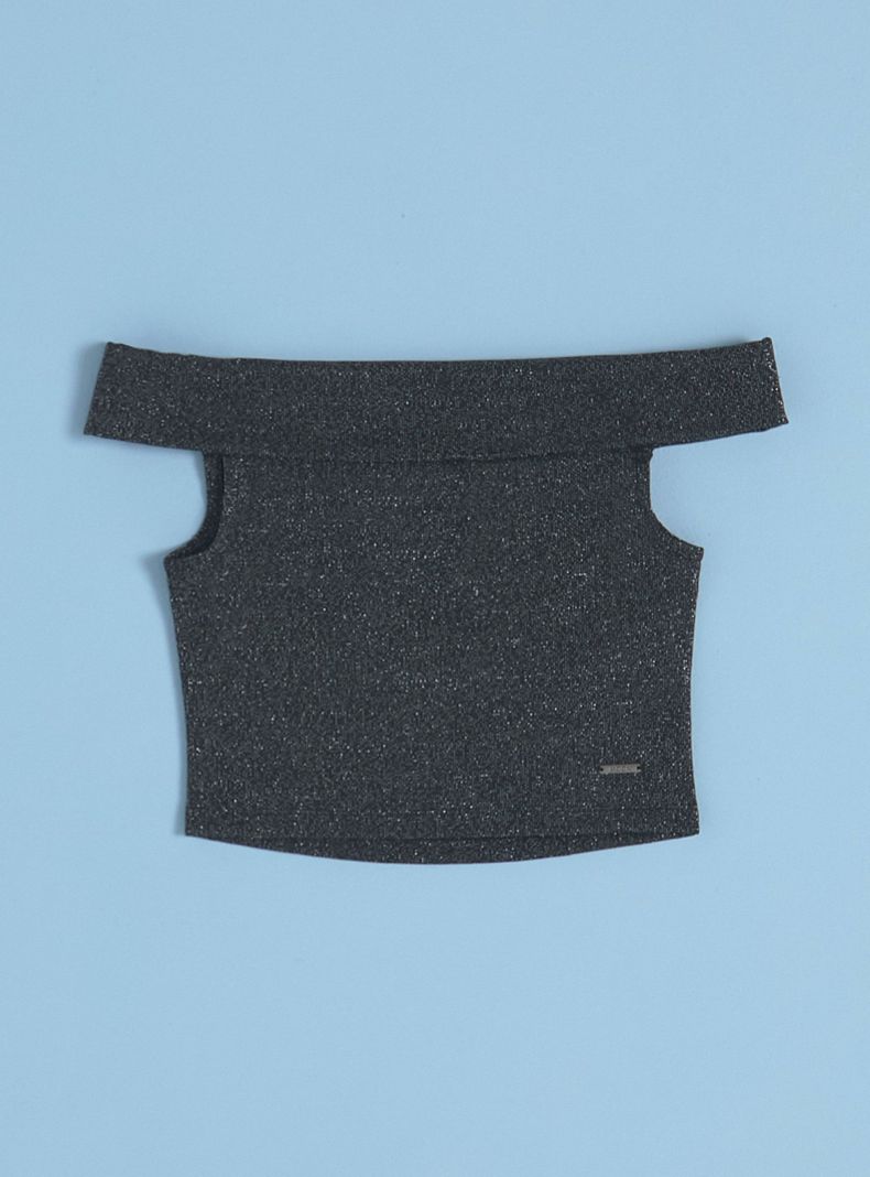 Polera Tela Brillante-2