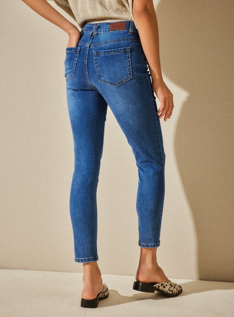 Jeans Skinny Básico Liso-1