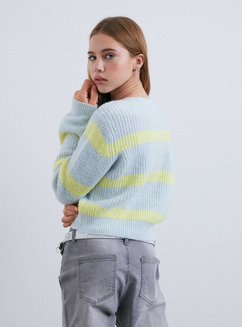 Sweater Rayas Crop-1