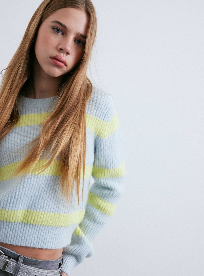 Sweater Rayas Crop-2