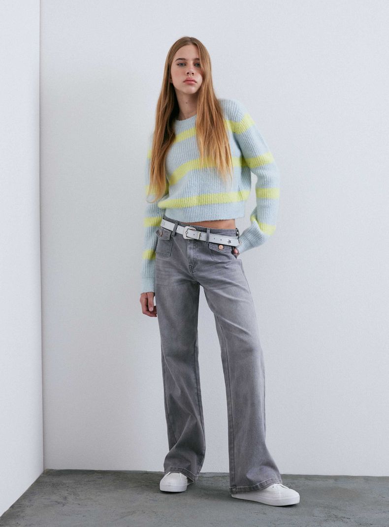 Sweater Rayas Crop-4