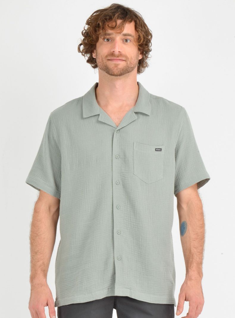 Camisa Cuello Resort Bolsillo Delantero-0