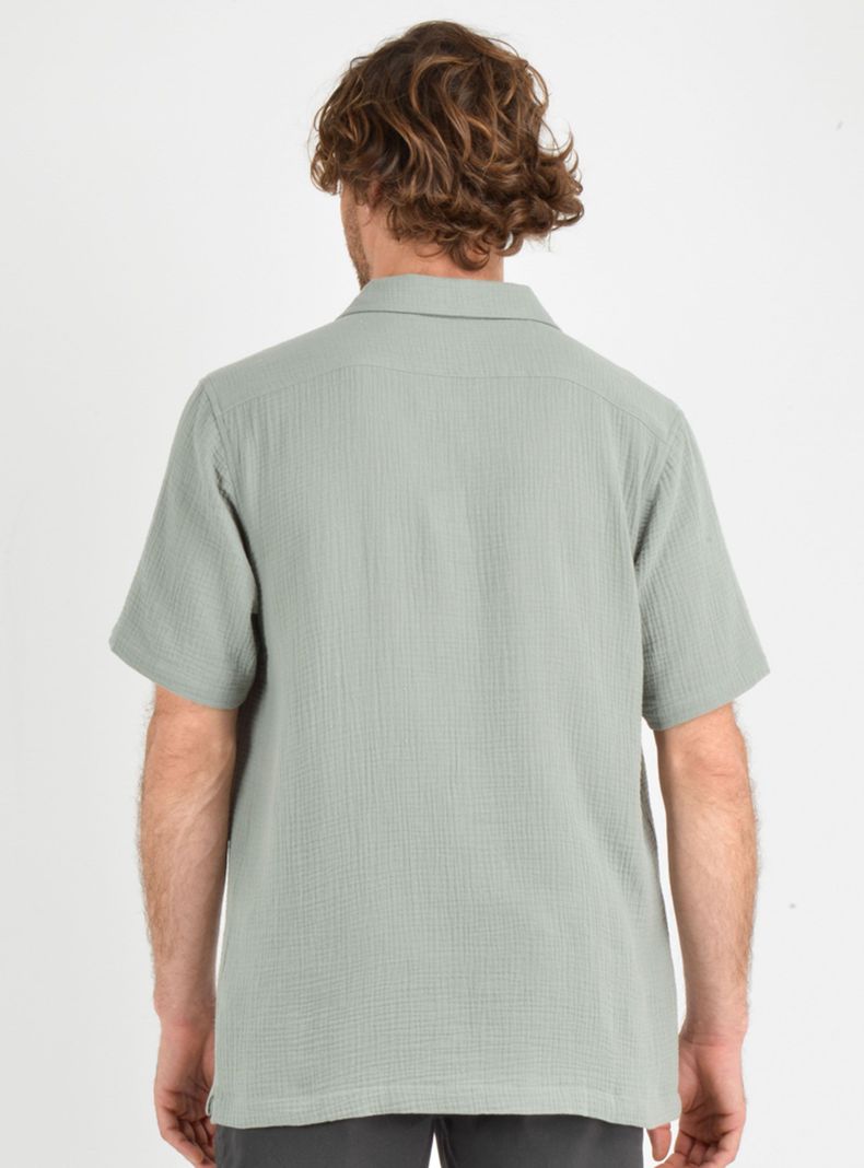 Camisa Cuello Resort Bolsillo Delantero-1