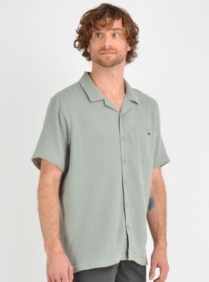 Camisa Cuello Resort Bolsillo Delantero-2