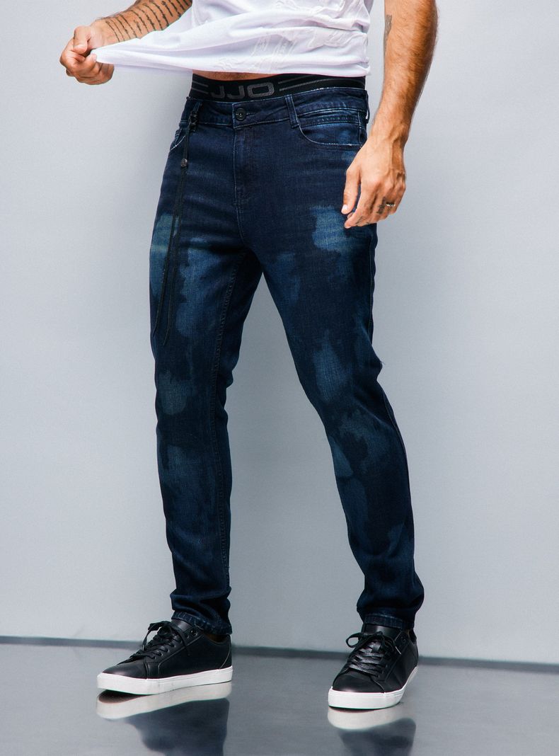 Jeans Ed Hardy Lavado. Manchado, Amarra De Cuero-0