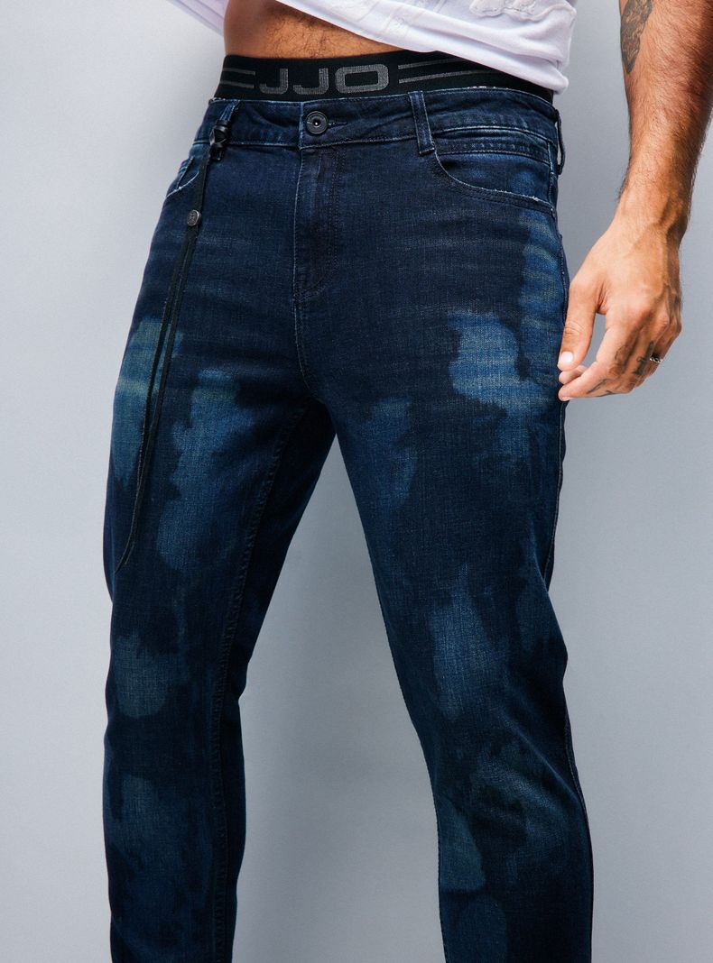 Jeans Ed Hardy Lavado. Manchado, Amarra De Cuero-2