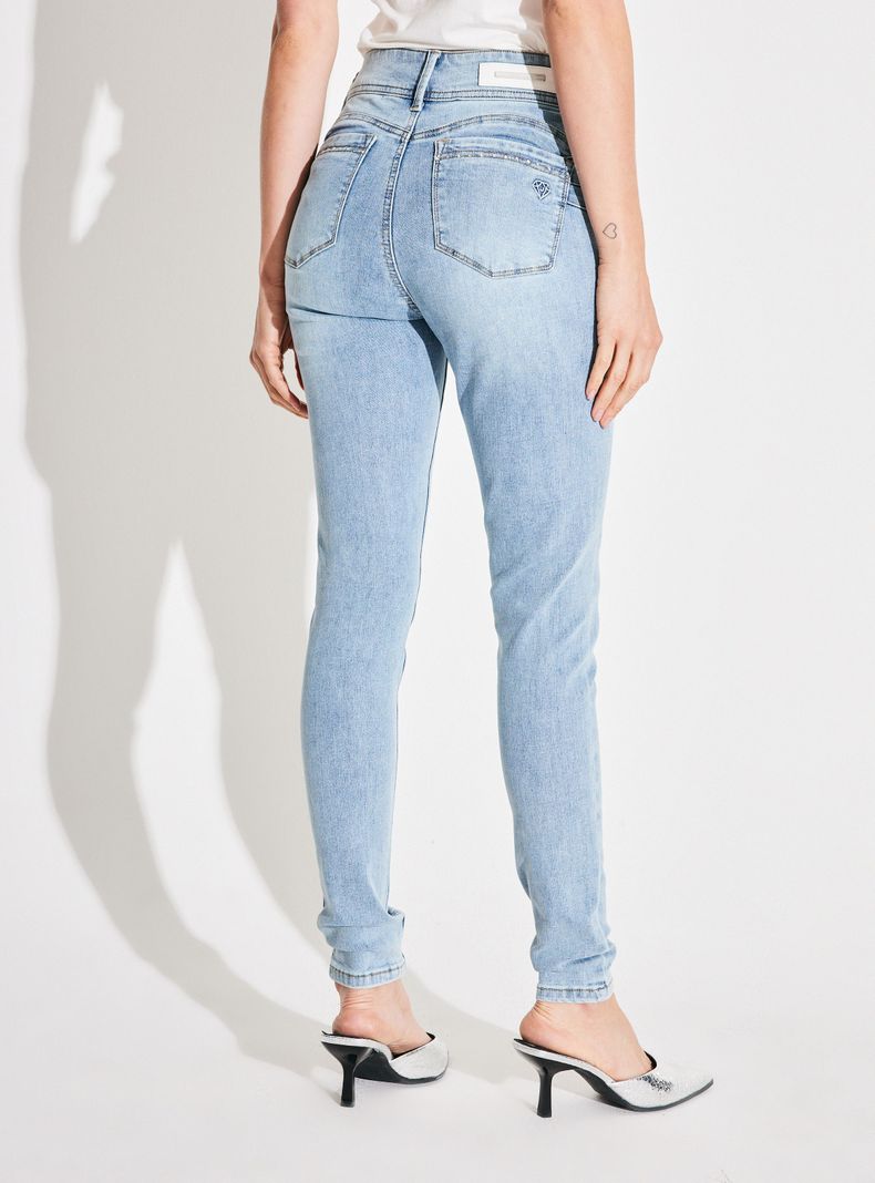Jeans Push Up 2 Botones Rebeca con Tachas-1
