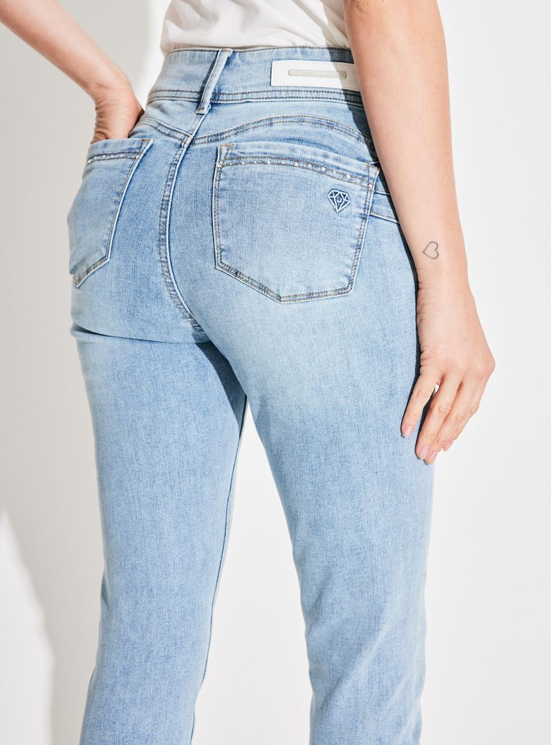 Jeans Push Up 2 Botones Rebeca con Tachas-3