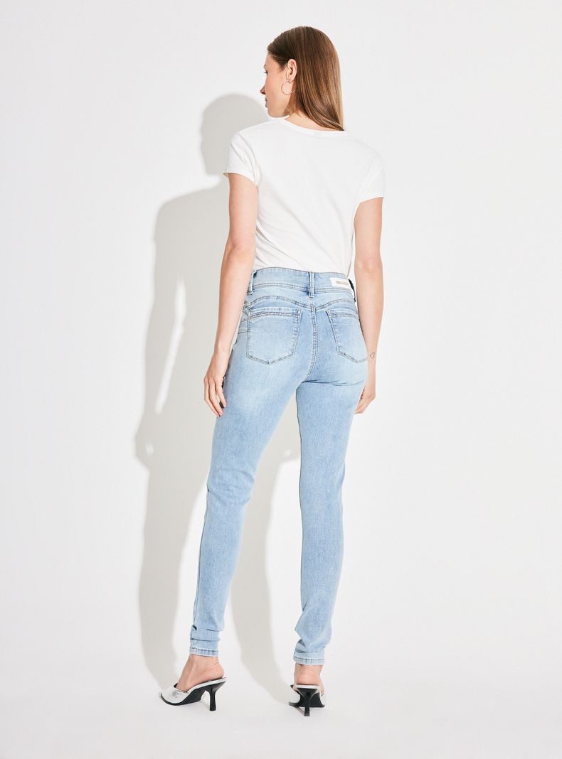Jeans Push Up 2 Botones Rebeca con Tachas-5