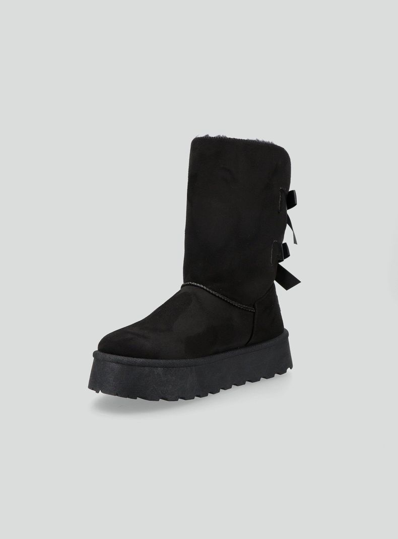 Bota Efecto Pelo Plataforma Mujer-2
