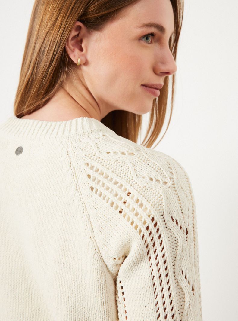 Sweater Calado Neutro Relaxed Fit-3