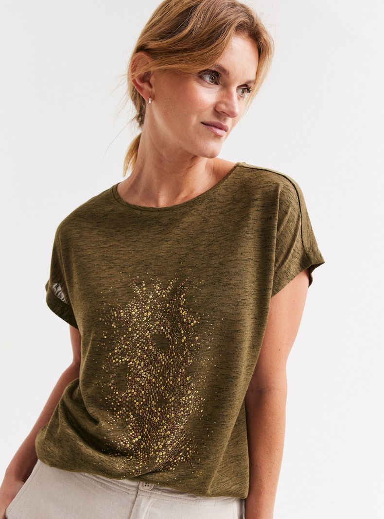 Polera con Estampado de Tachitas-2