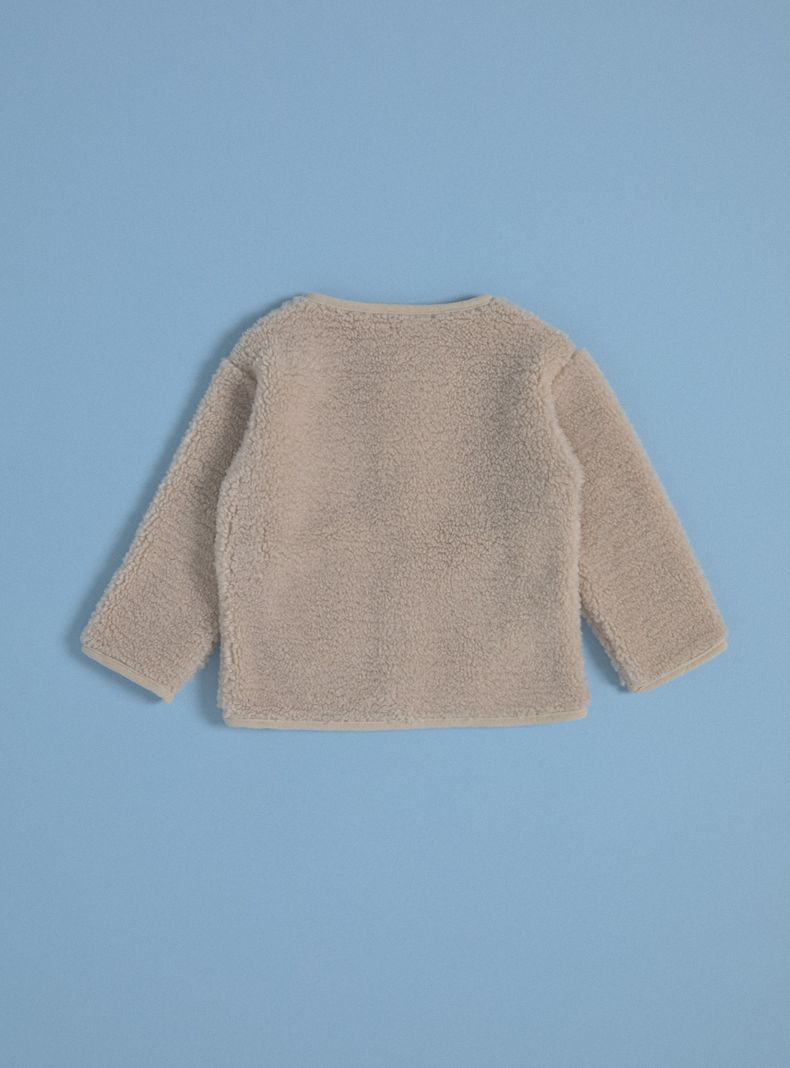 Chaqueta de Sherpa con Cotelé al Tono-2
