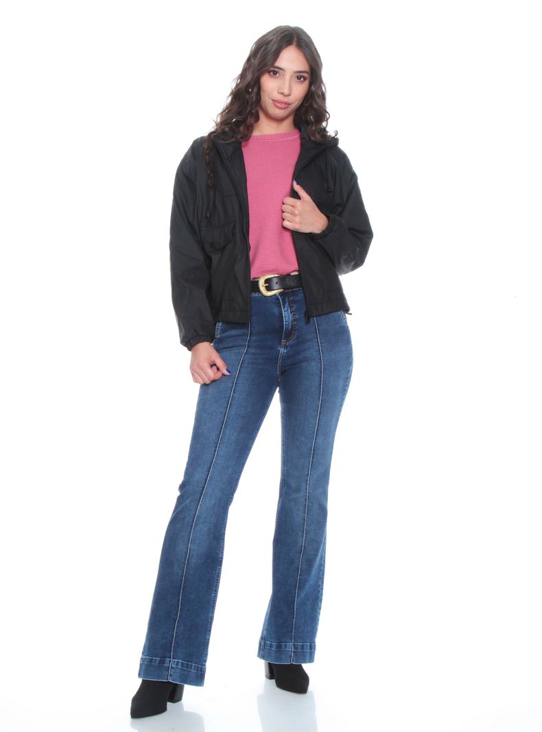 Chaqueta Manga Larga con Capucha y Bolsillos con Tapeta-3
