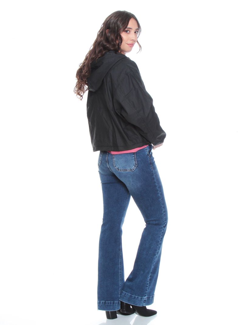 Chaqueta Manga Larga con Capucha y Bolsillos con Tapeta-4