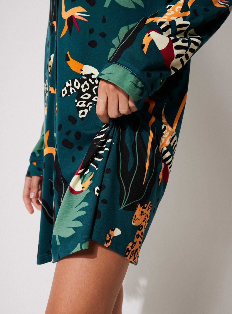 Camisa de Dormir Camisero Full Print Peach-3