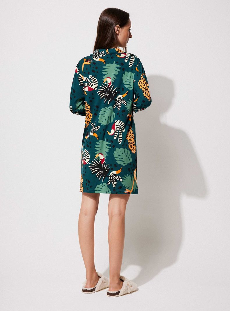 Camisa de Dormir Camisero Full Print Peach-5
