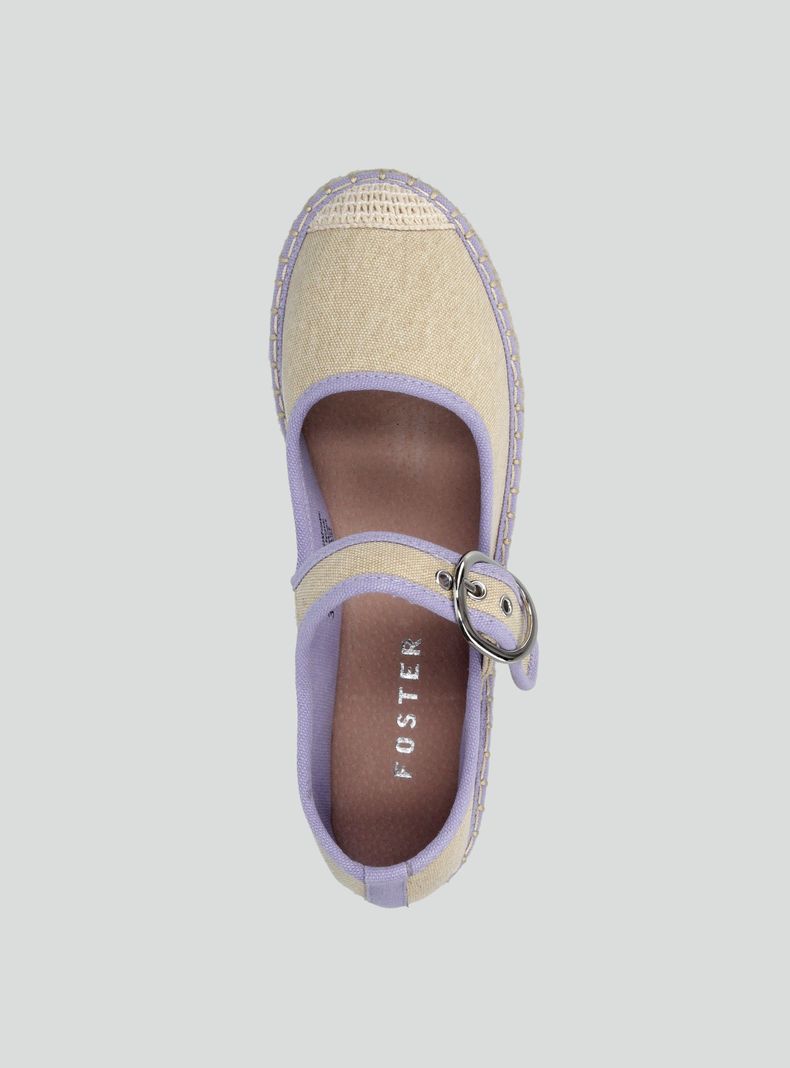 Ballerina Plataforma Yute Mujer-3