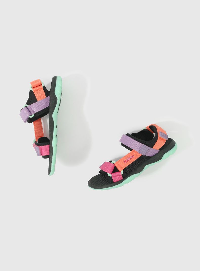 Sandalia Print Velcro Niña-2