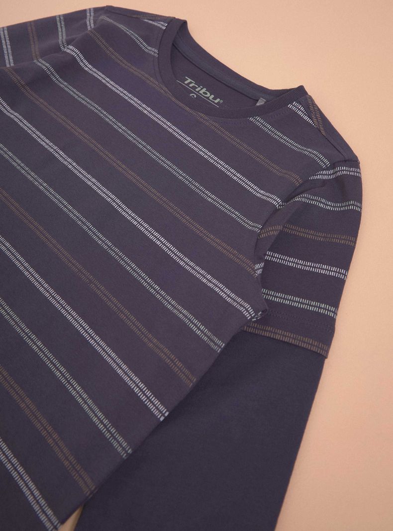 Polera Doble Manga Estampada-4