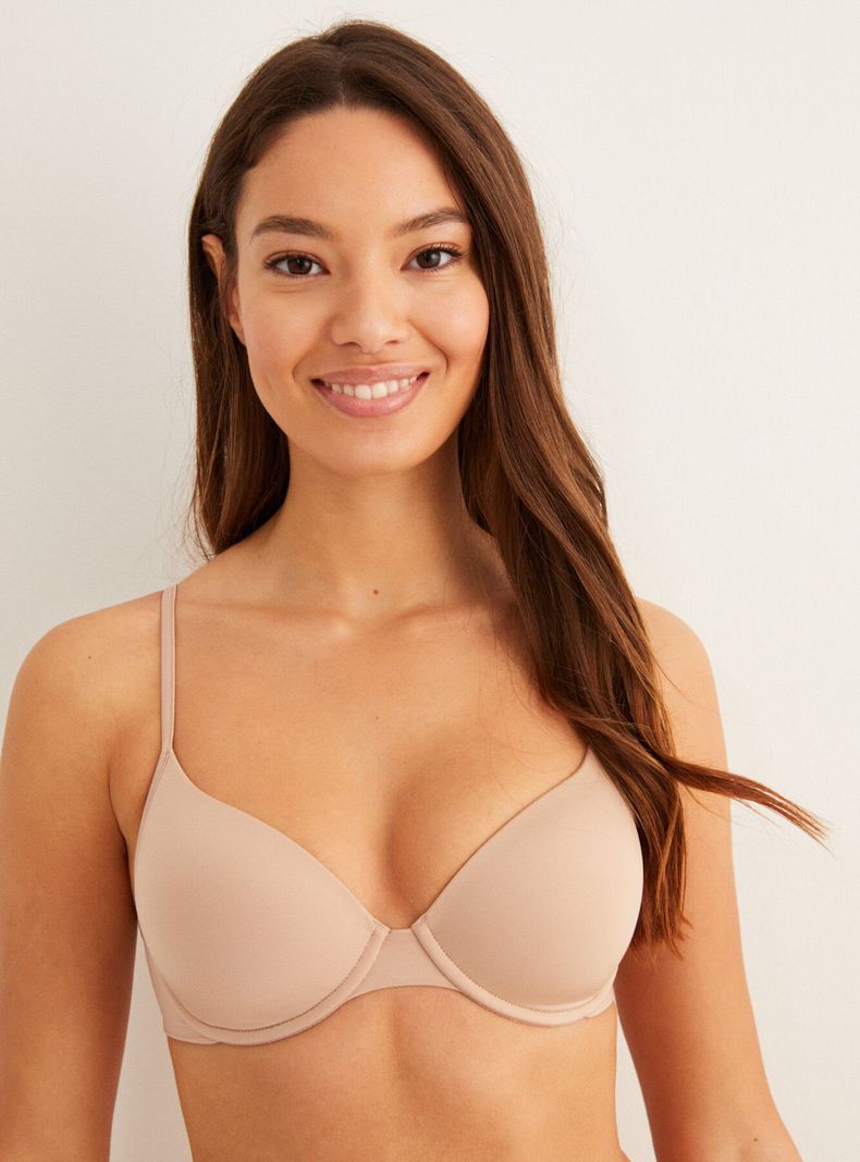 Sostén con Aro y con Forma Beige Copa B-0