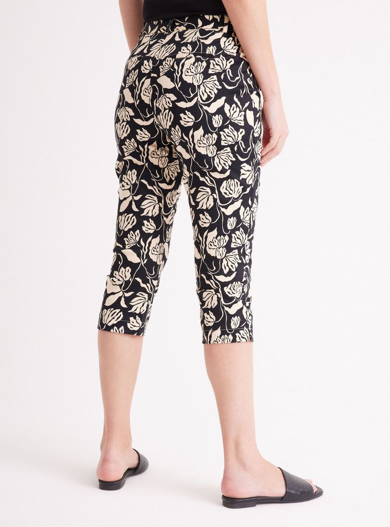Pantalón Capri de Gabardina-1