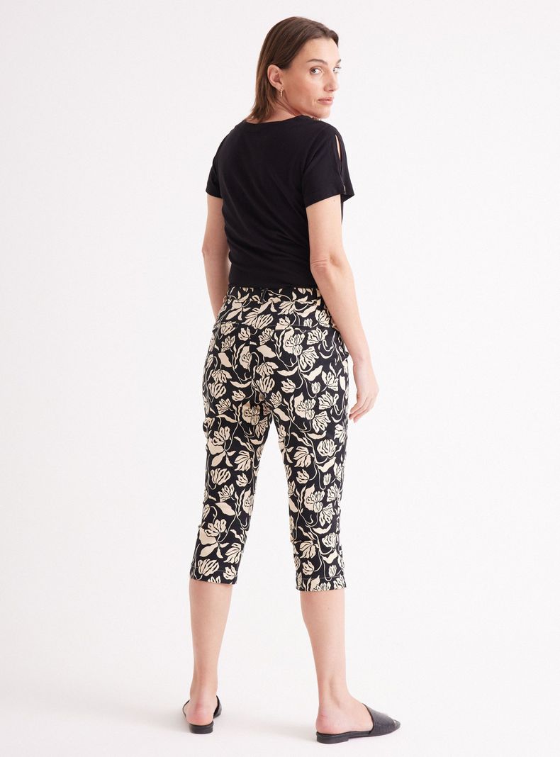 Pantalón Capri de Gabardina-5