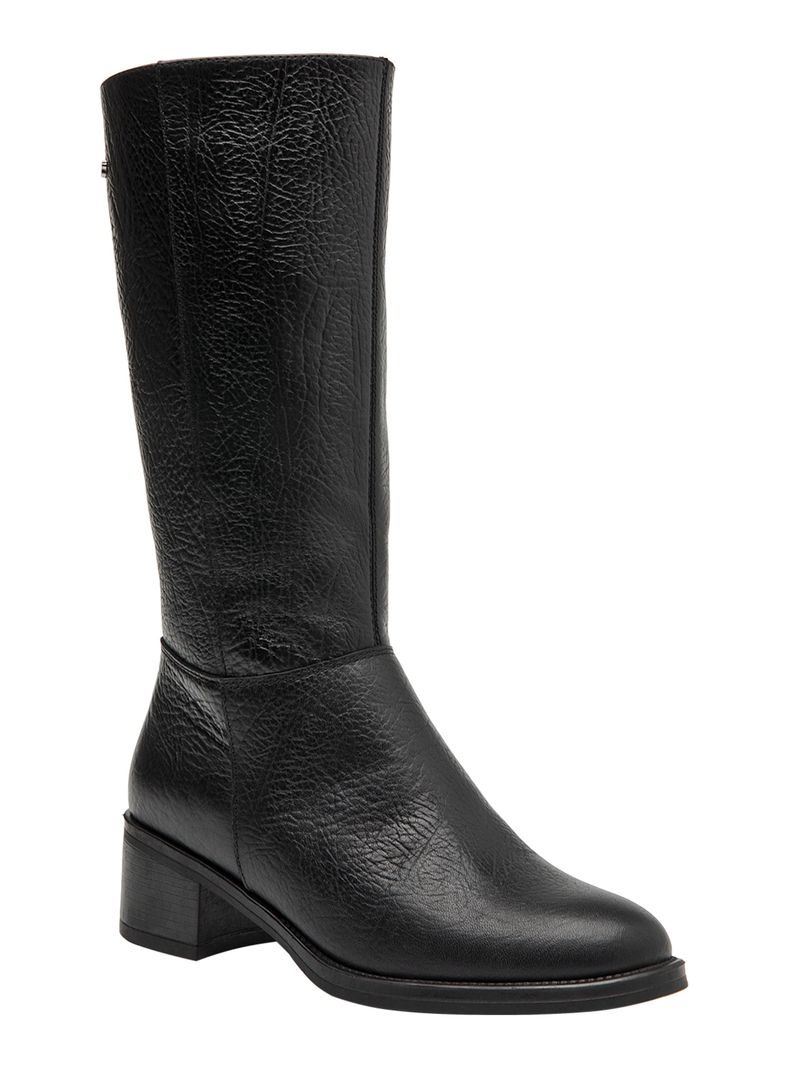 Bota Cuero Texturizada L023 Mujer-1